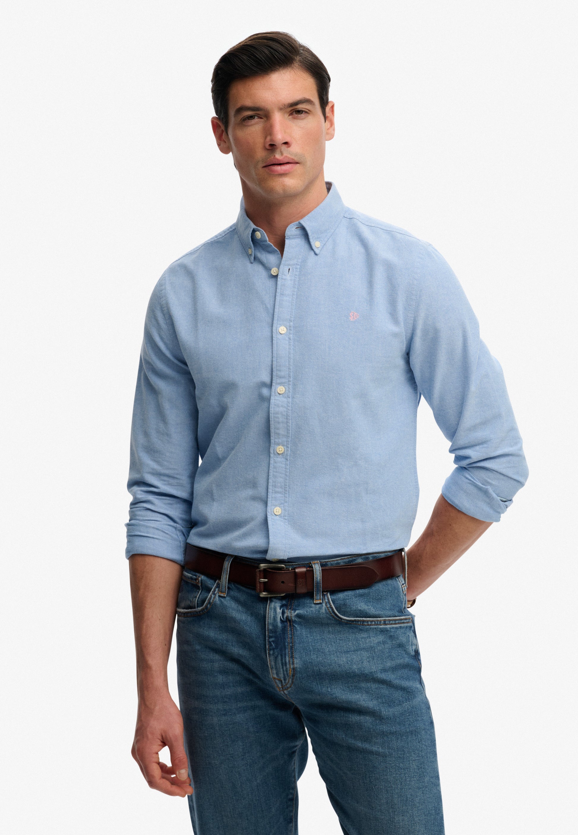 Preppy Oxford Long Sleeve Shirt
