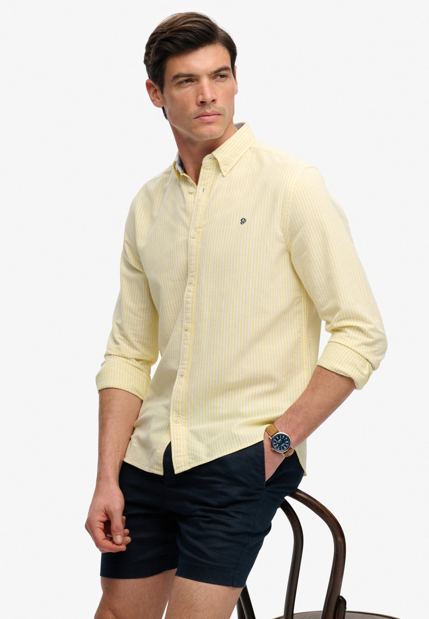 Preppy Oxford Long Sleeve Shirt (2)