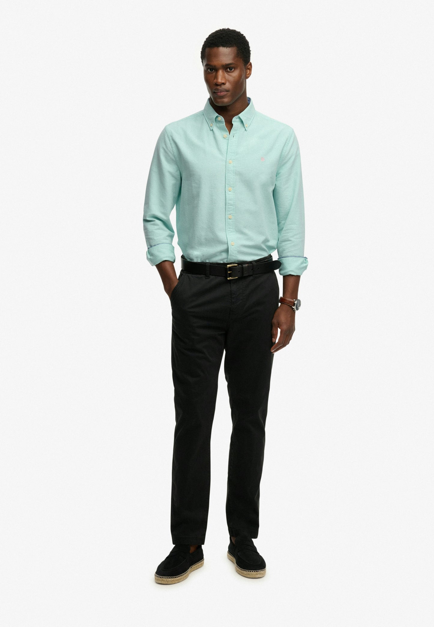 Preppy Oxford Long Sleeve Shirt (3)