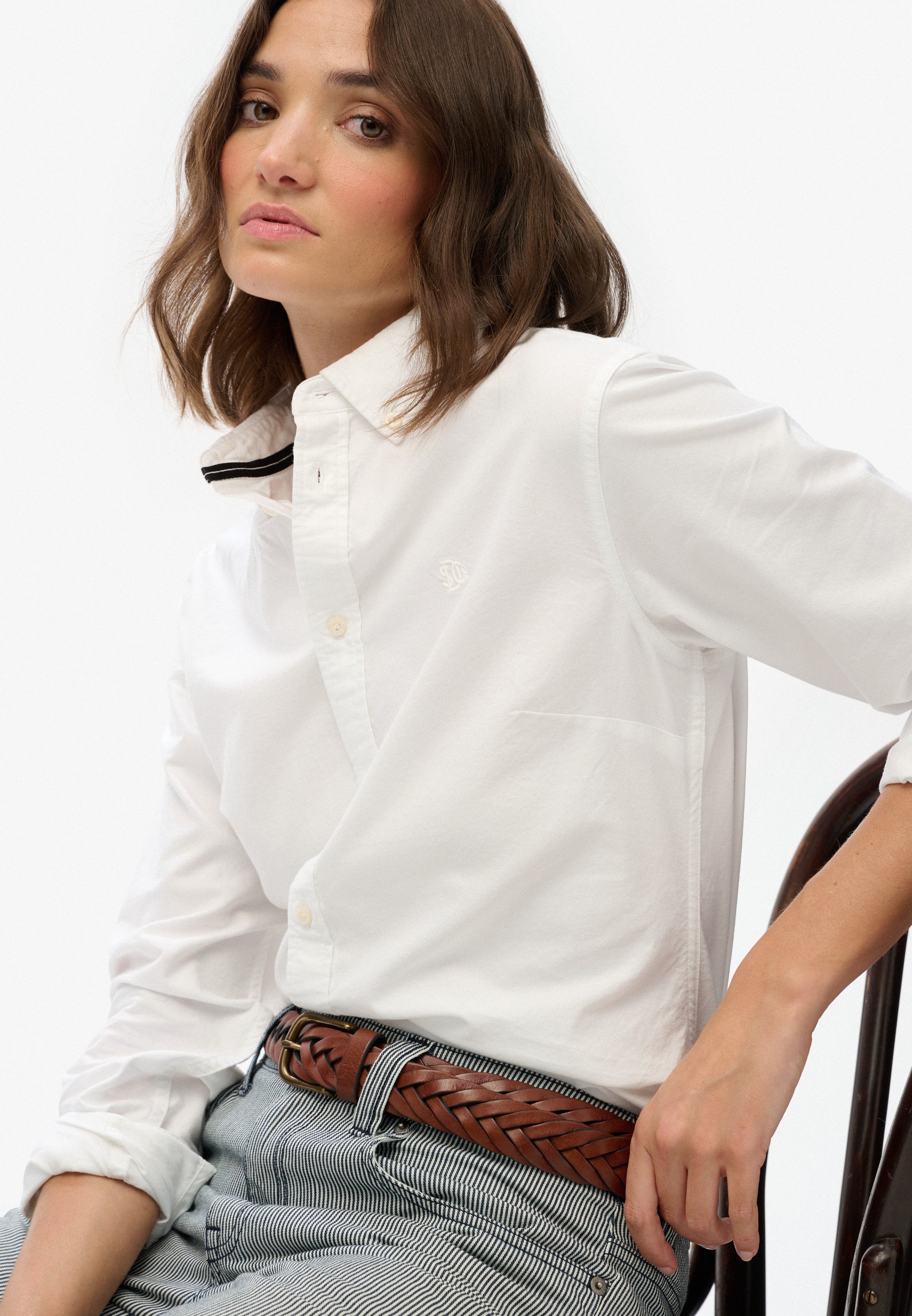 Slim Oxford Button Down Long Sleeve Shirt (2)