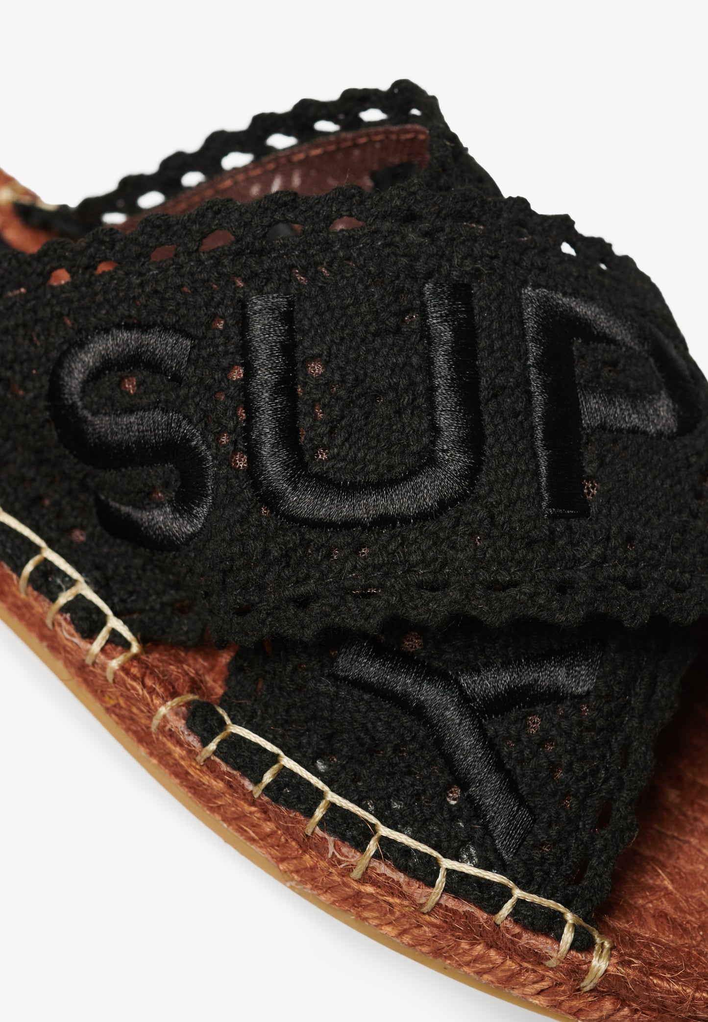 Espadrille Cross Strap Sliders (3)