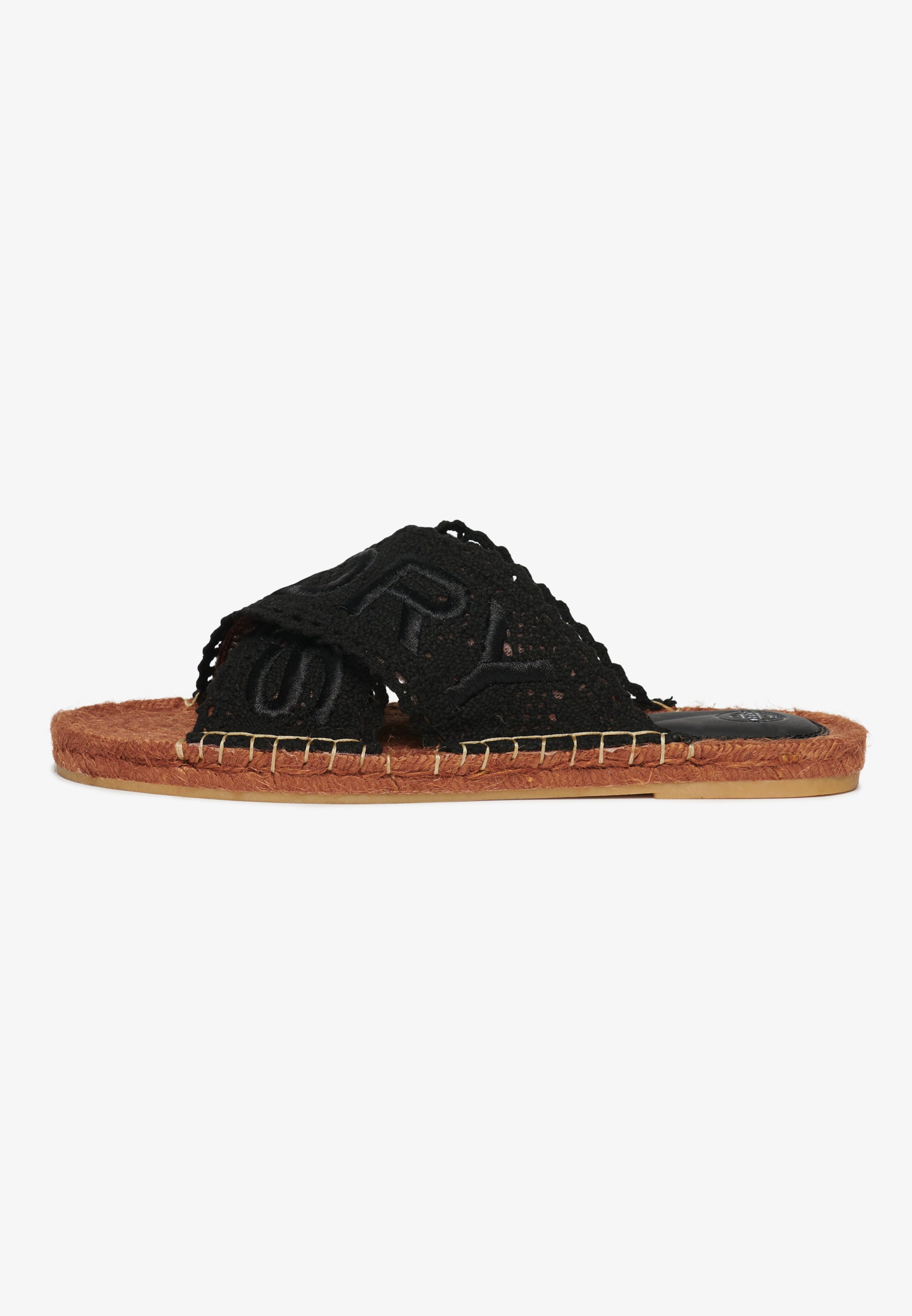 Espadrille Cross Strap Sliders (4)