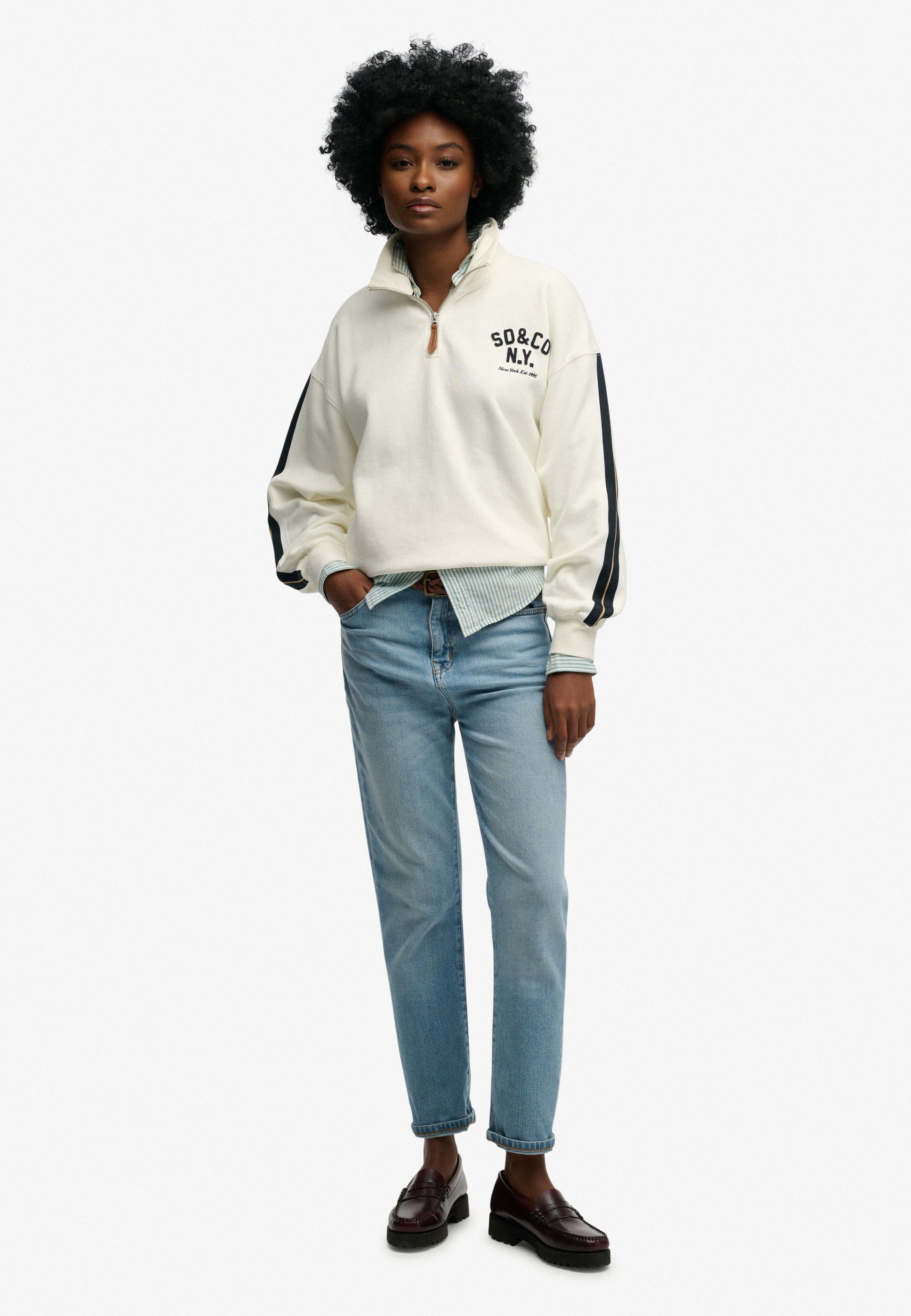 Country Club Appliqué Half Zip
