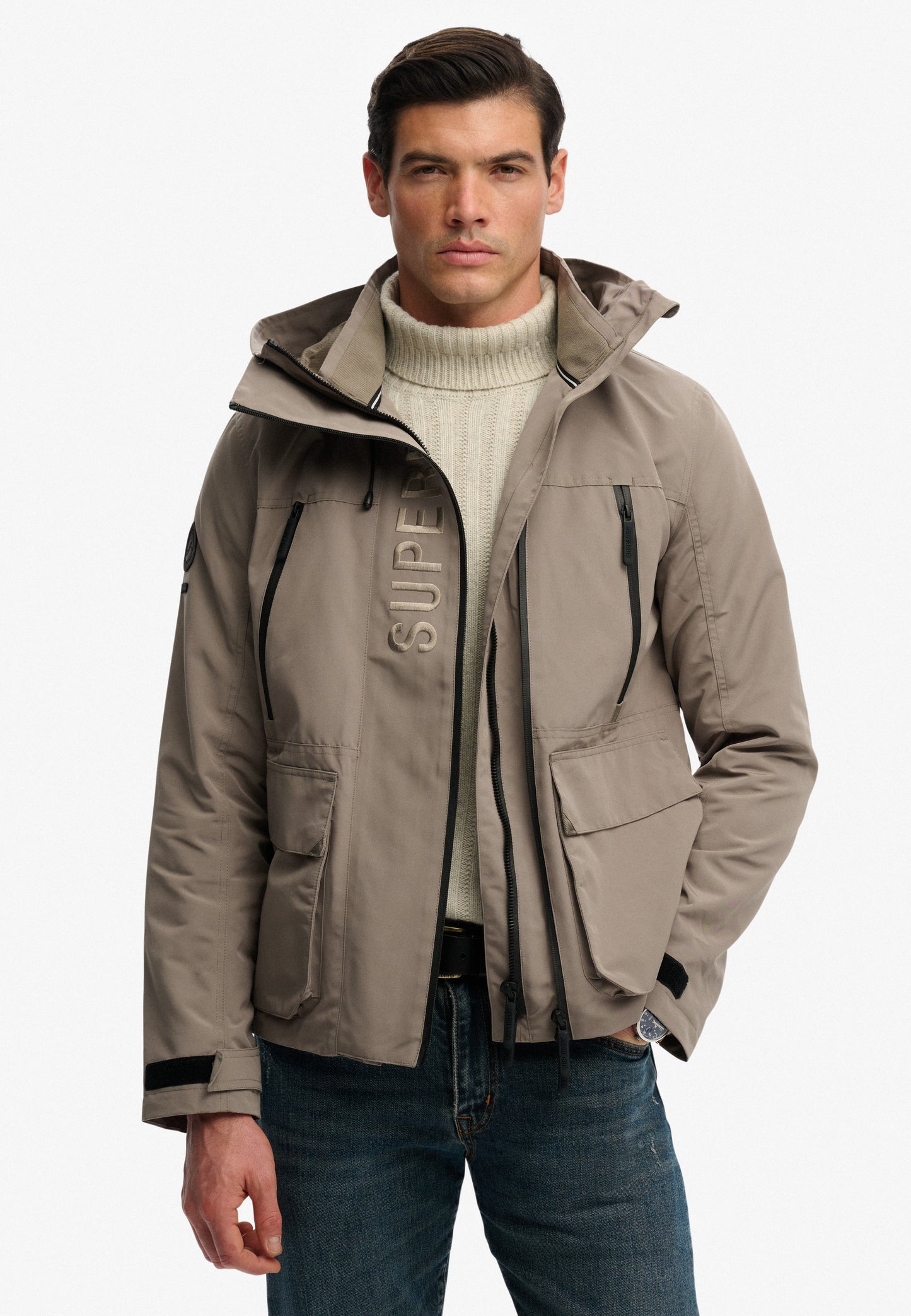 Hooded Ultimate Embroidered Windbreaker Jacket (1)