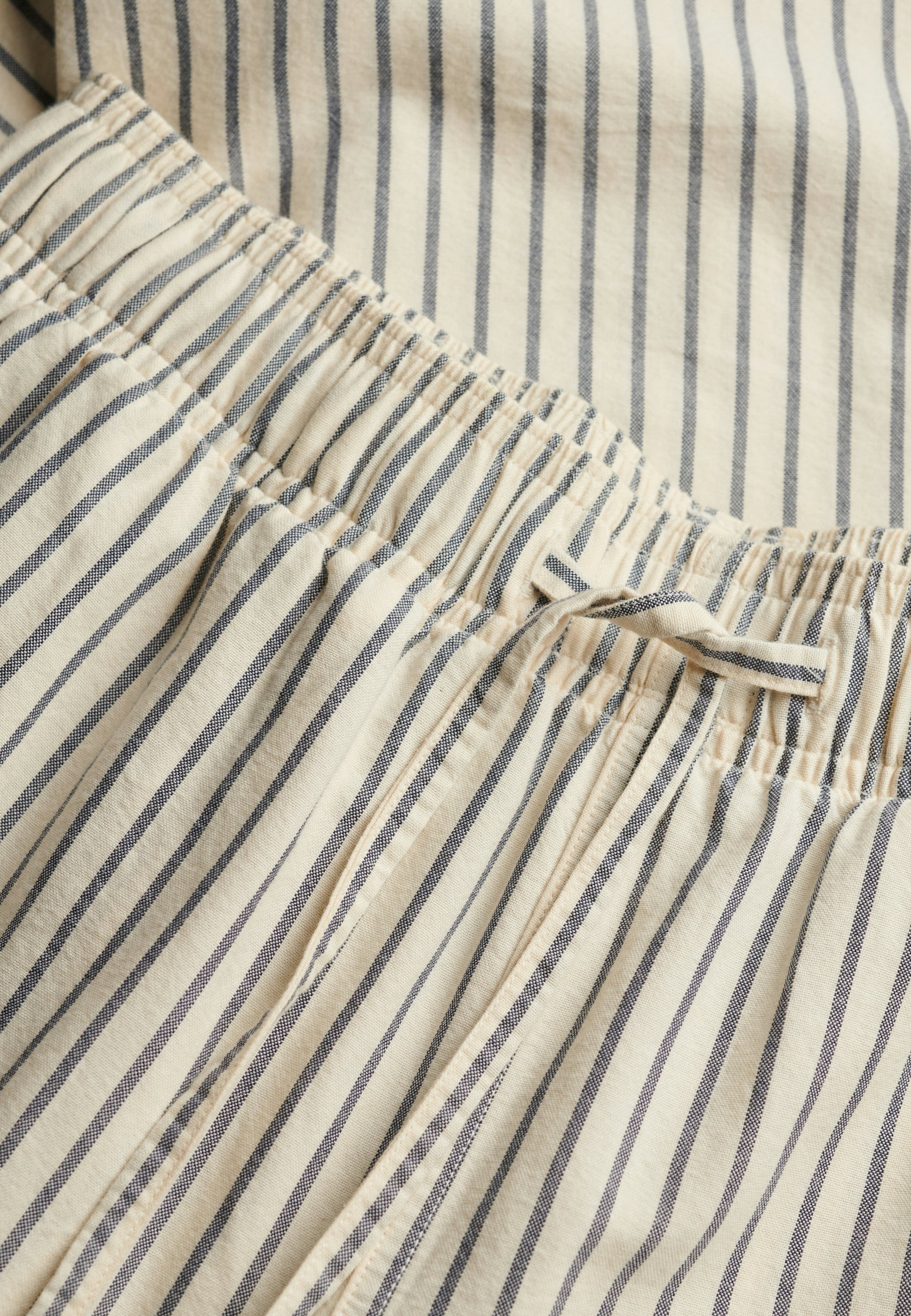 Organic Cotton Stripe Elasticated Trousers (5)