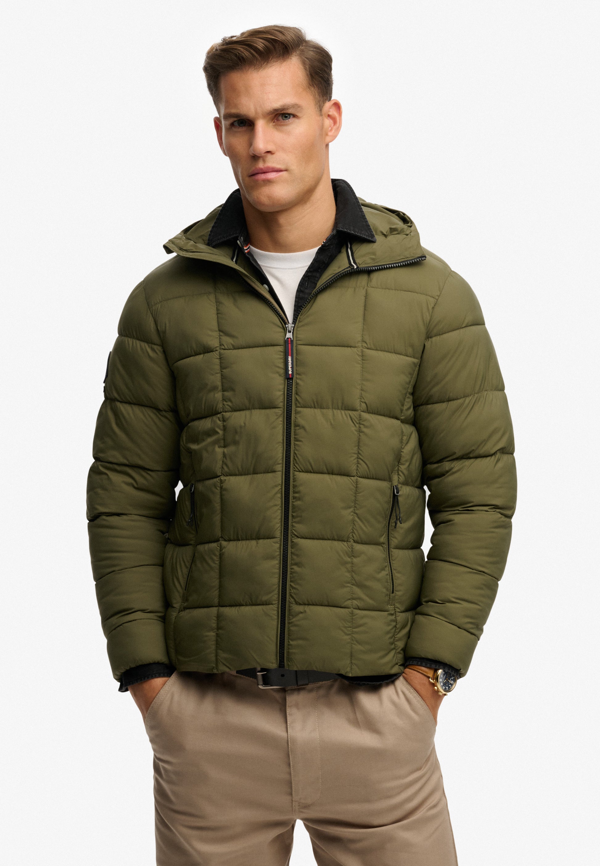 Hooded Box Quilt Fuji Lite Jacket (3)