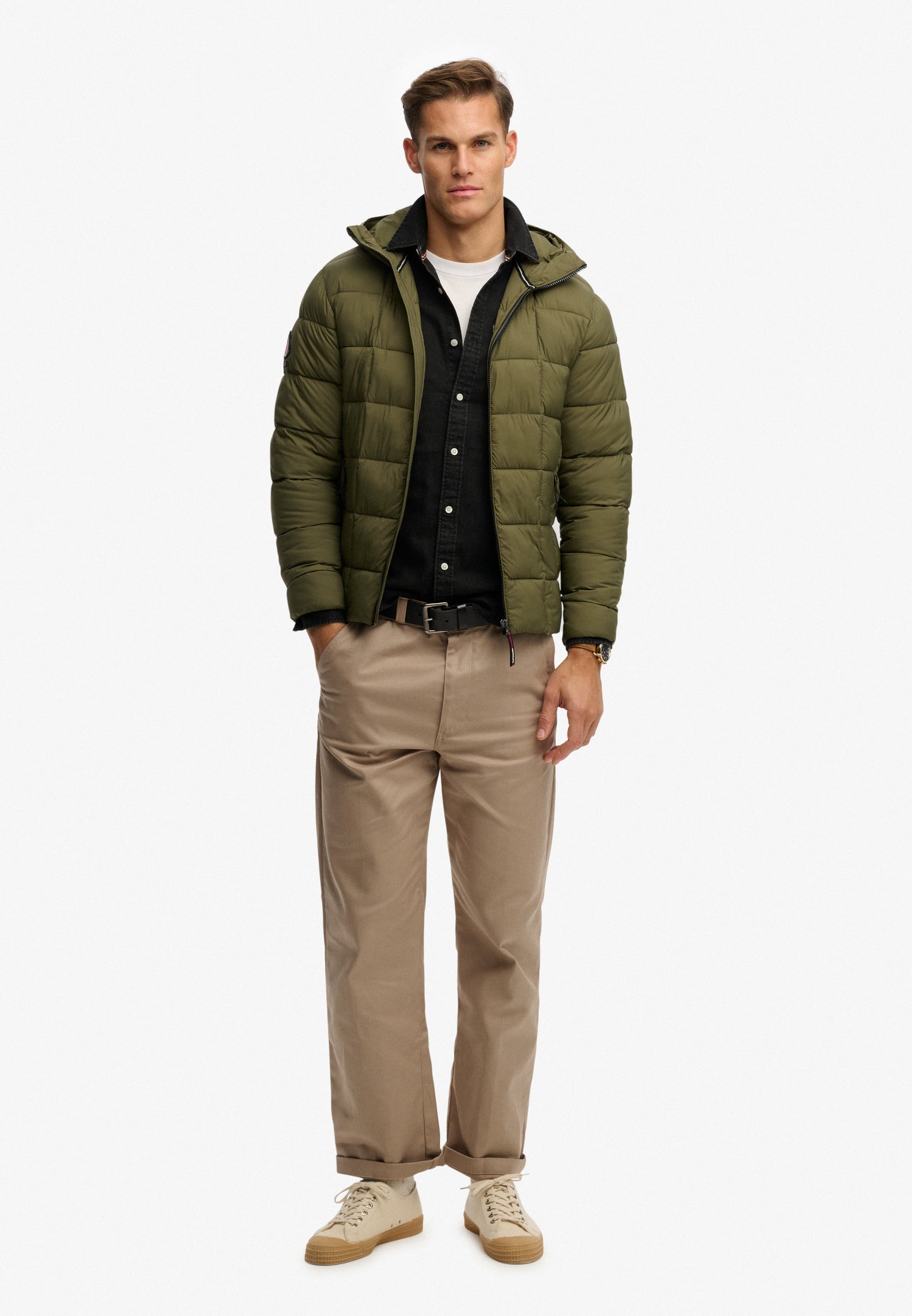 Hooded Box Quilt Fuji Lite Jacket