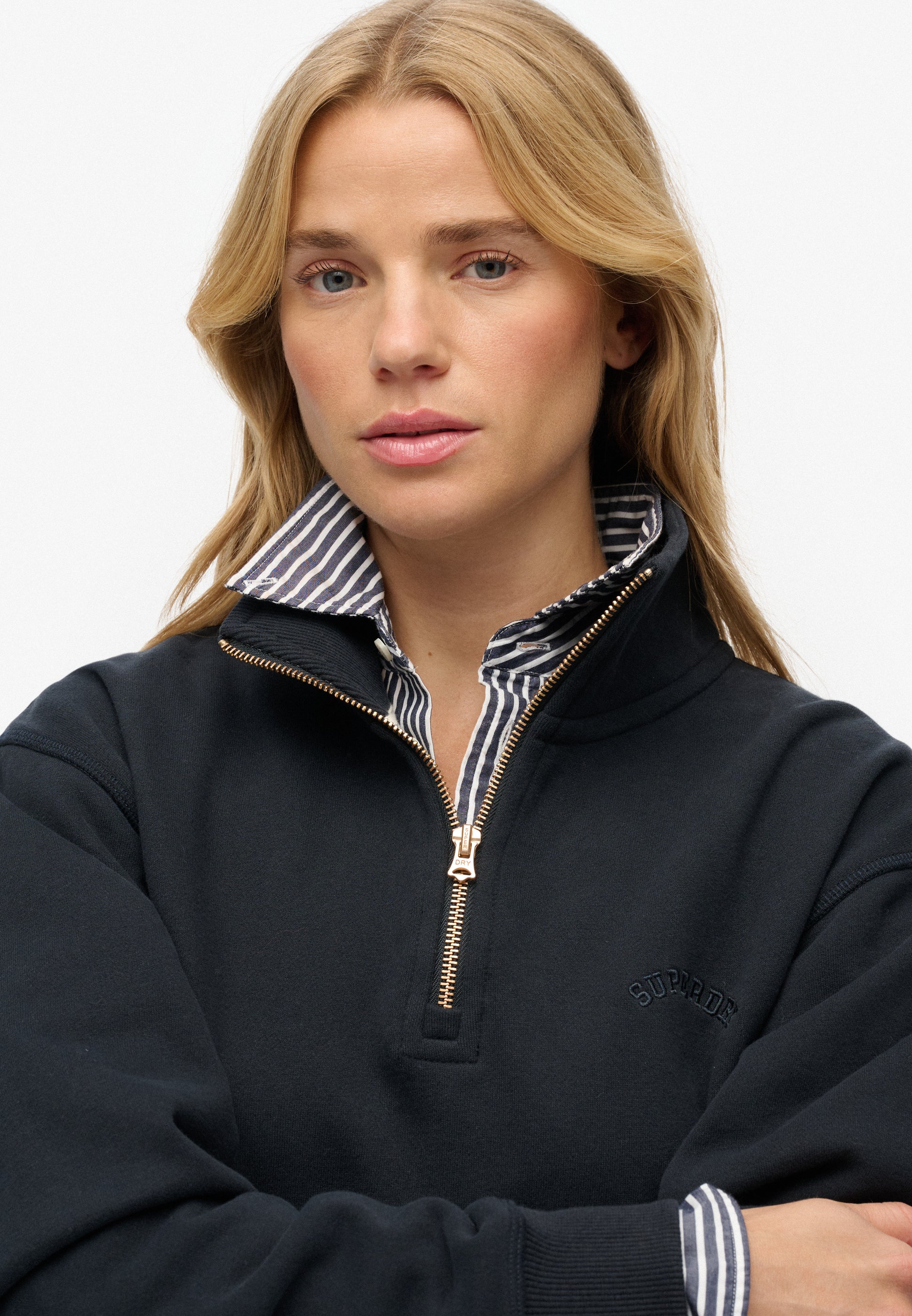 Essential Logo Embroidered Half Zip Jumper (3)