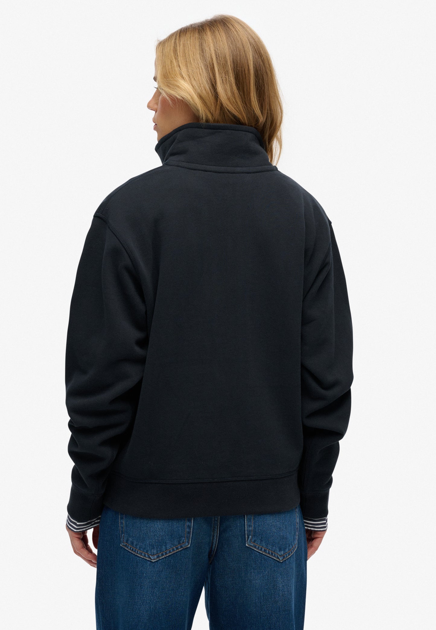Essential Logo Embroidered Half Zip Jumper (1)