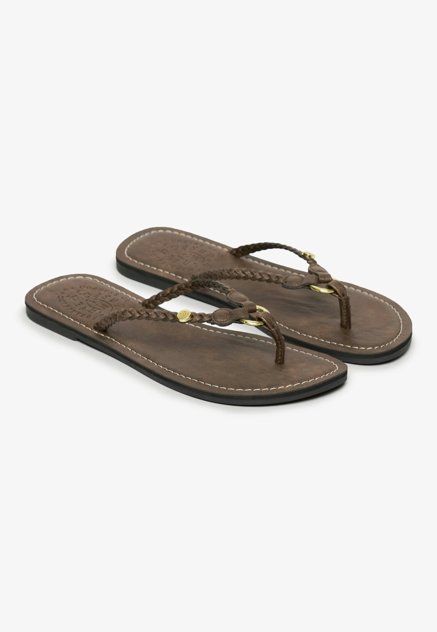 Faux Leather Braided Flip Flop (6)