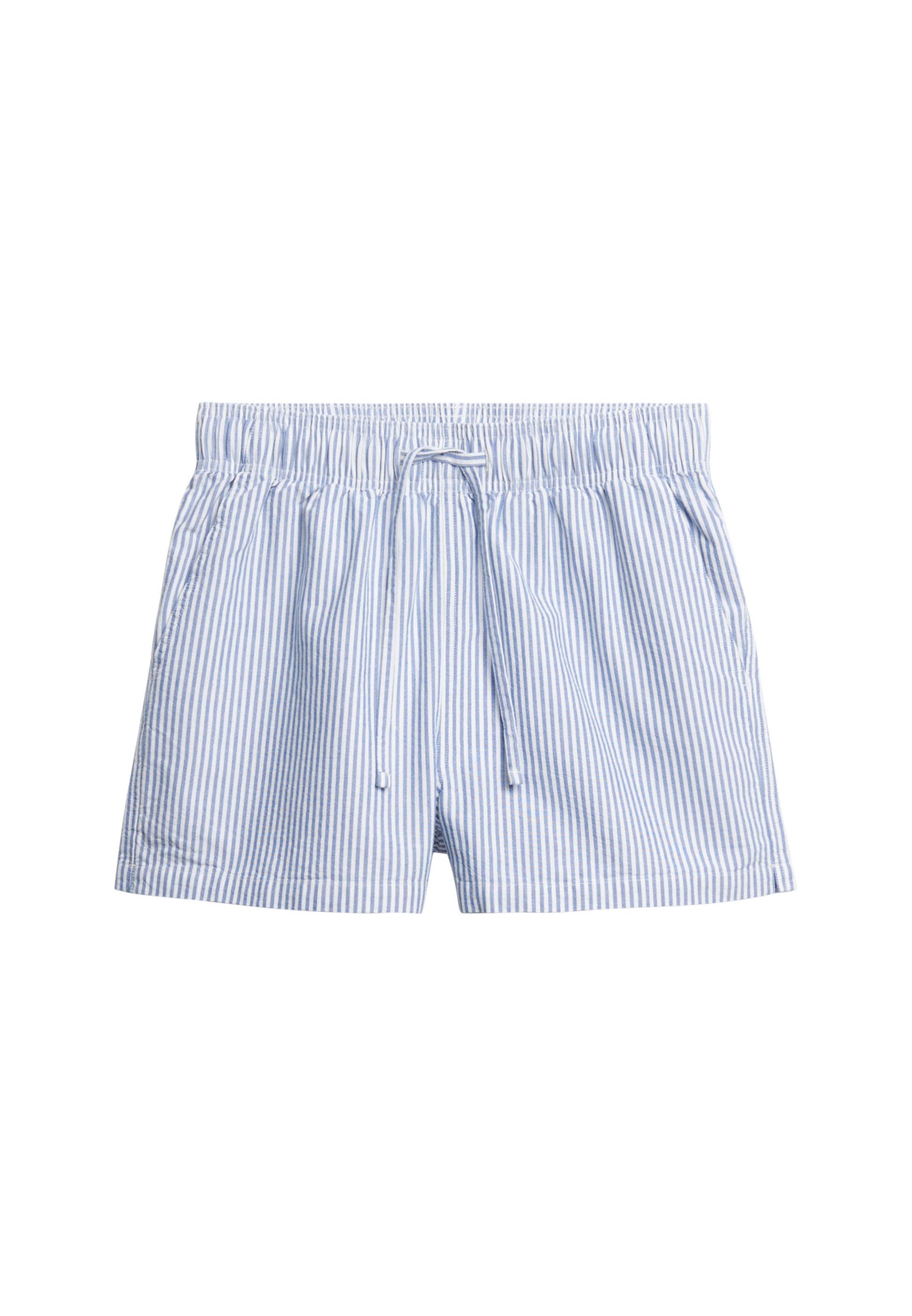 Organic Cotton Stripe Elasticated Shorts (6)