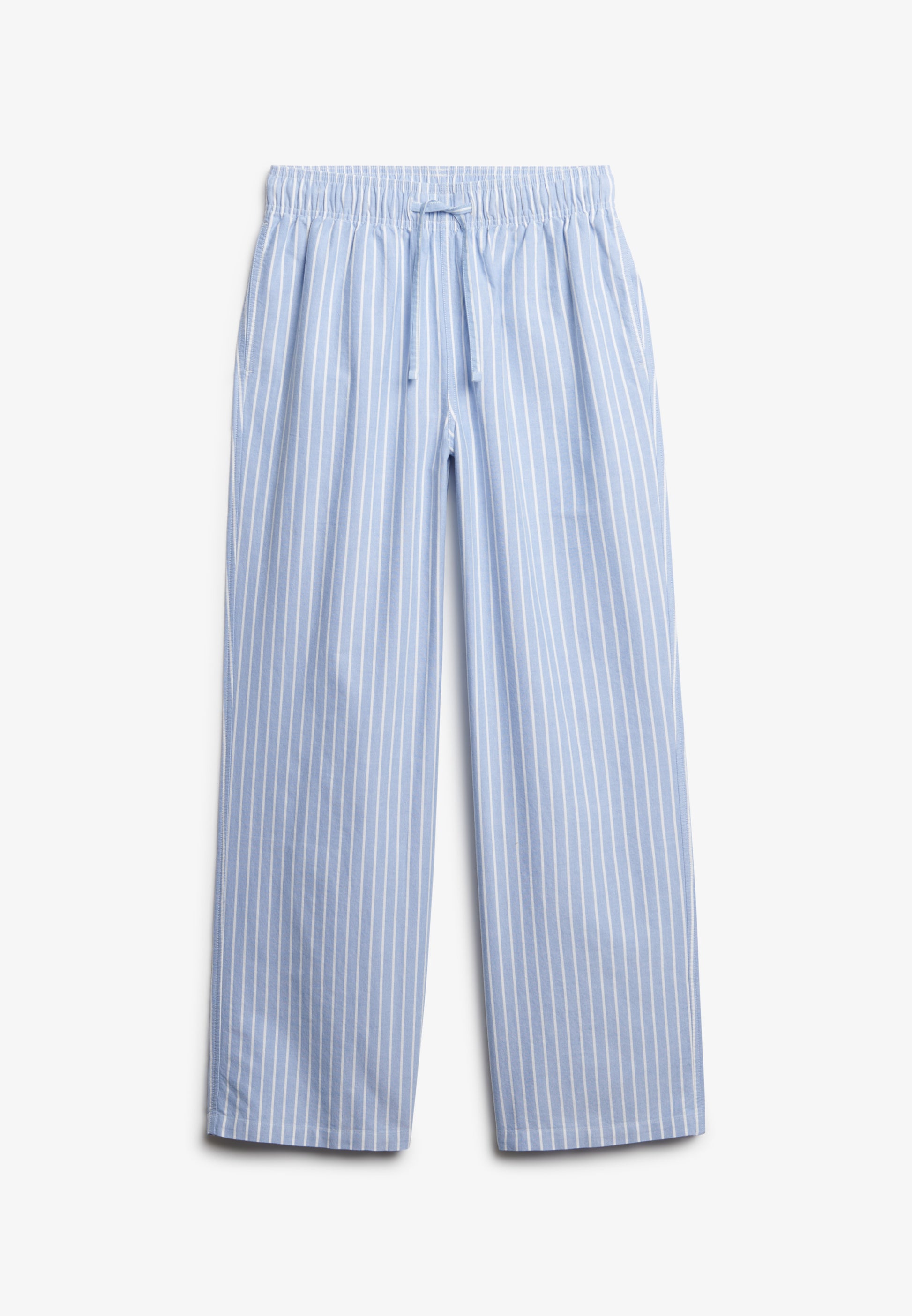 Organic Cotton Stripe Elasticated Trousers (3)