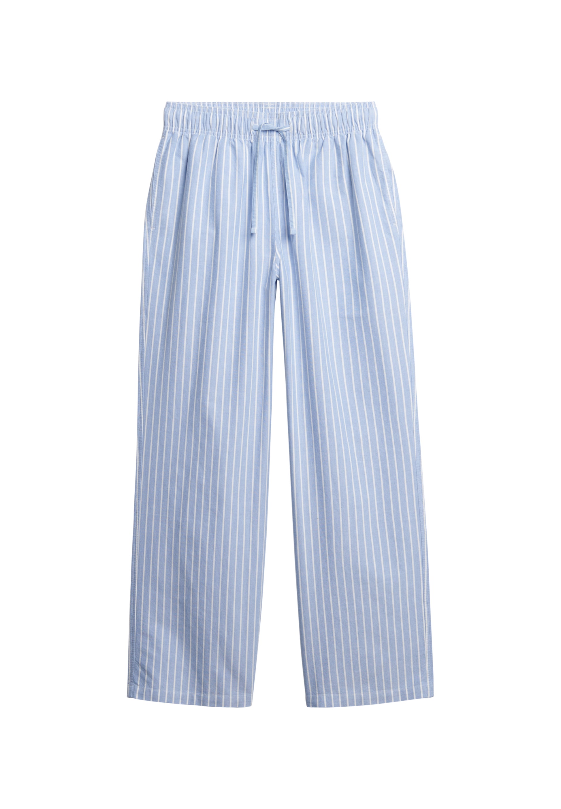 Organic Cotton Stripe Elasticated Trousers (6)