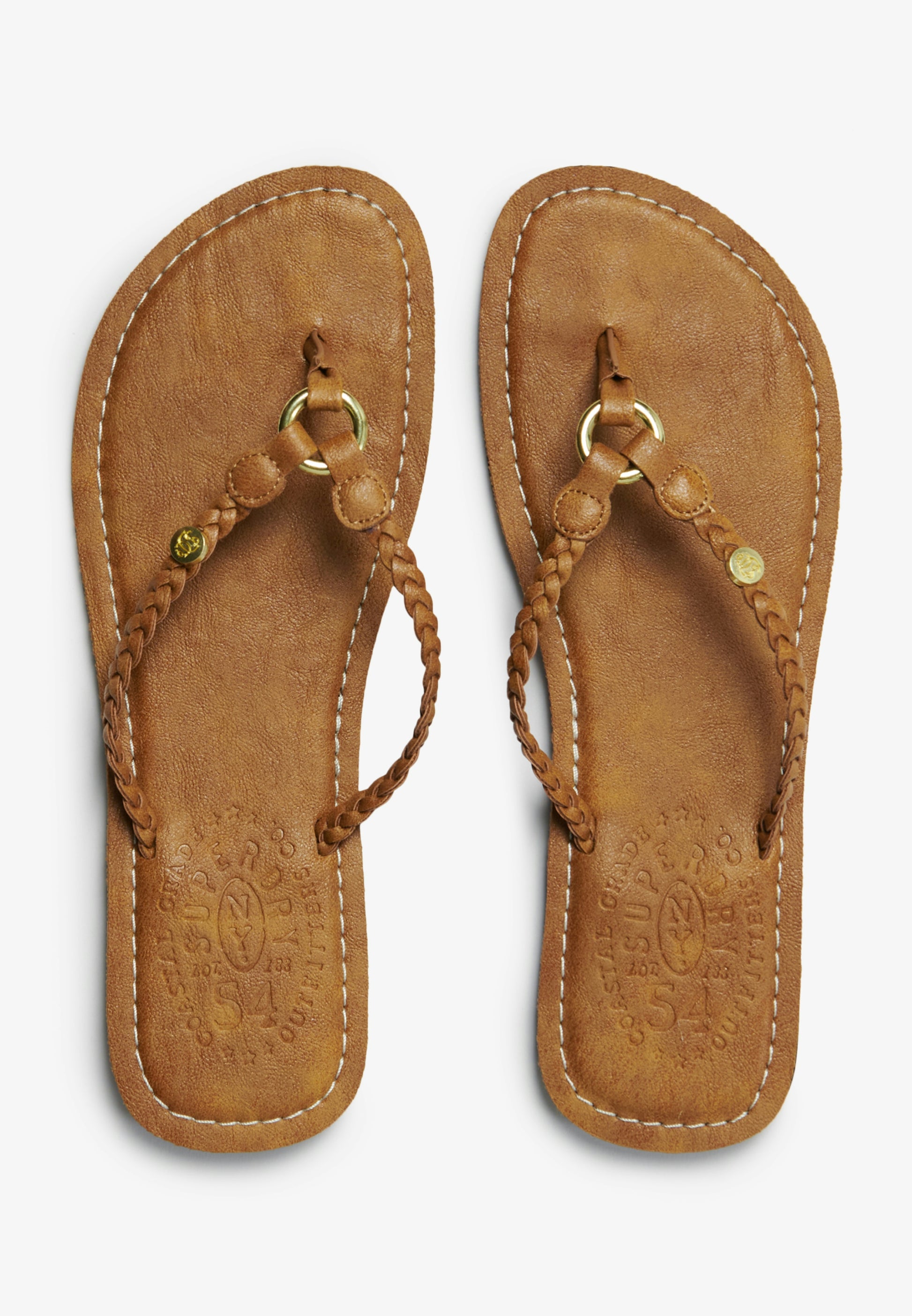 Faux Leather Braided Flip Flop (1)