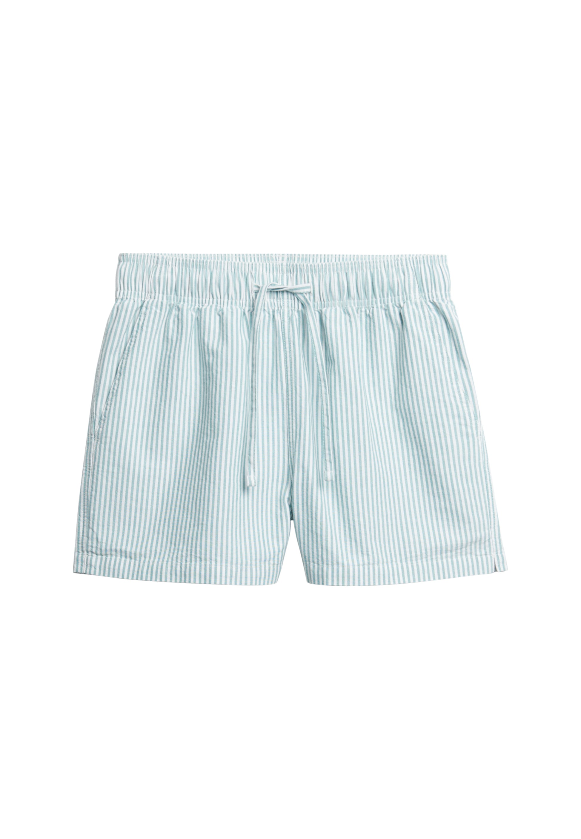 Organic Cotton Stripe Elasticated Shorts (6)