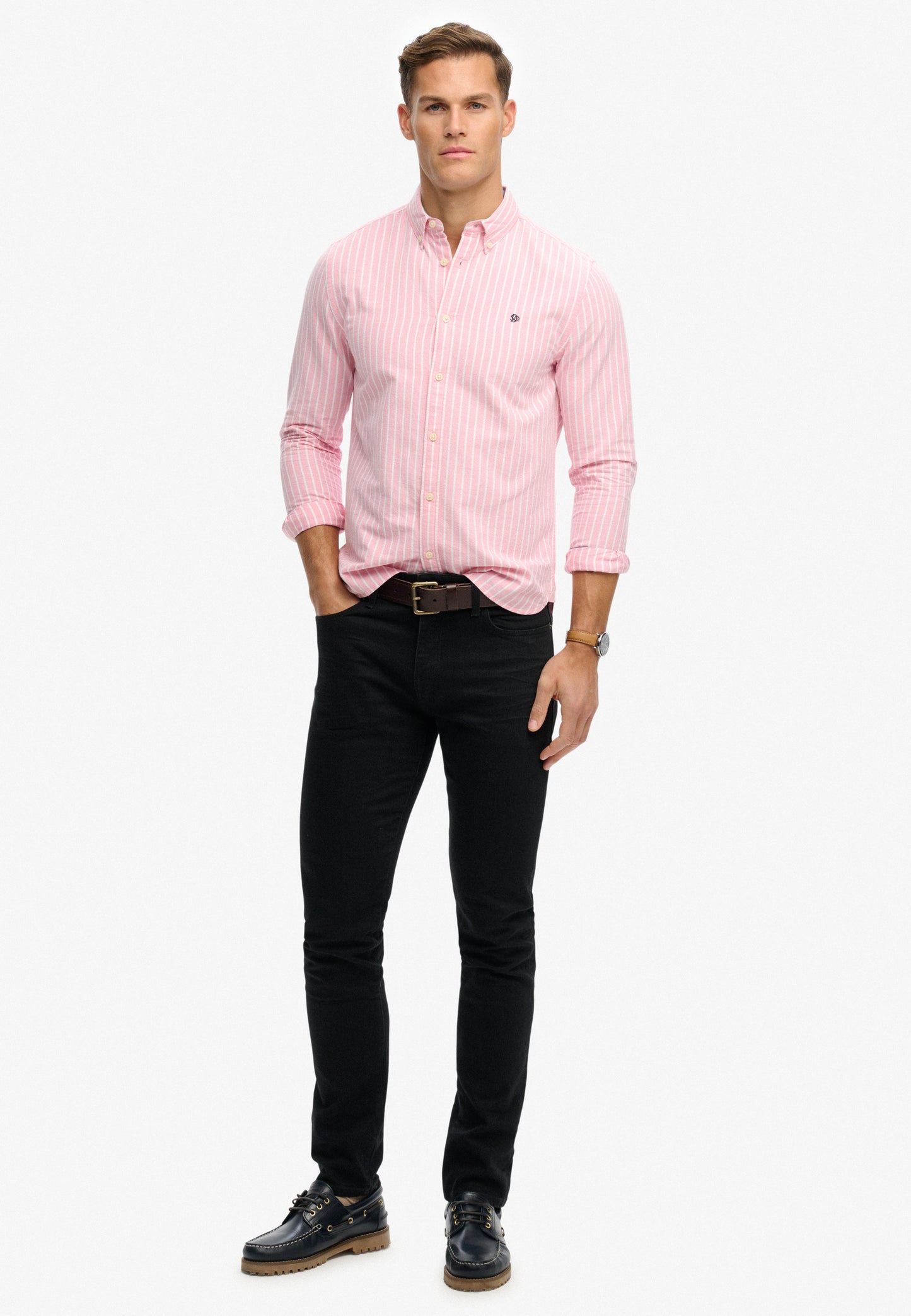 Preppy Oxford Long Sleeve Shirt (4)