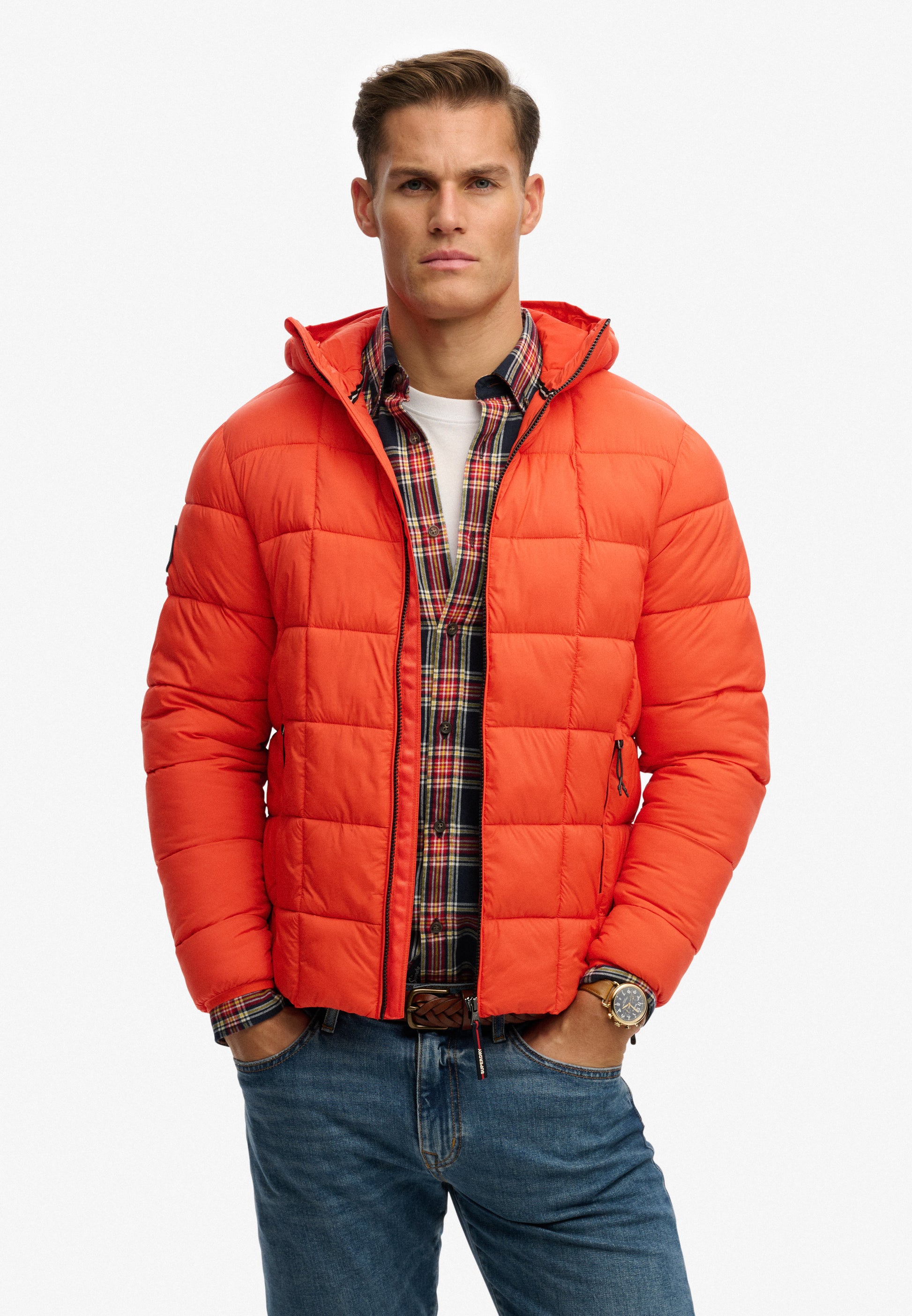 Hooded Box Quilt Fuji Lite Jacket (1)
