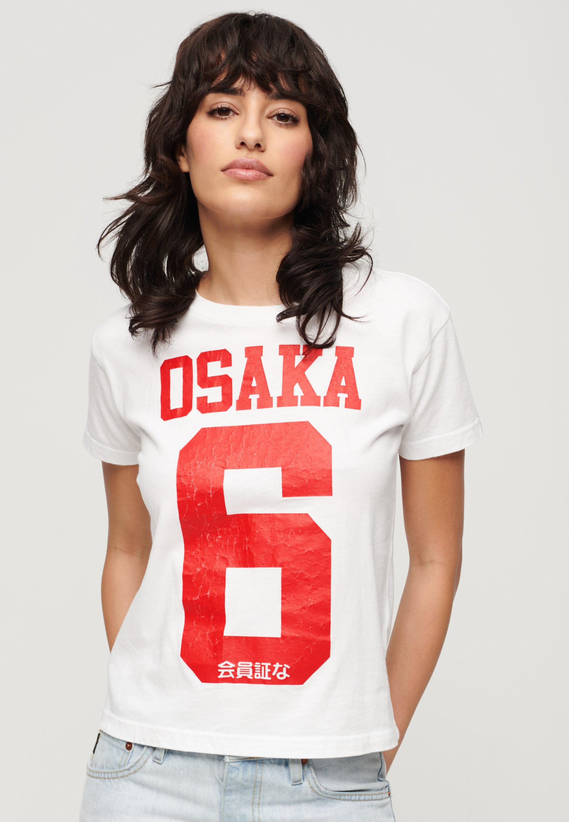 Osaka 6 Crack Print 90S Tee