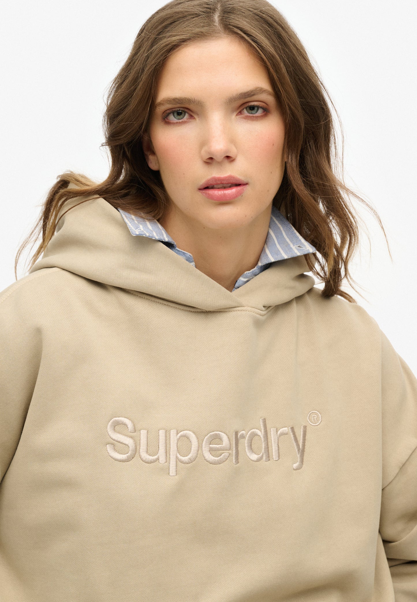 Embroidered Core Logo Relaxed Hoodie (2)