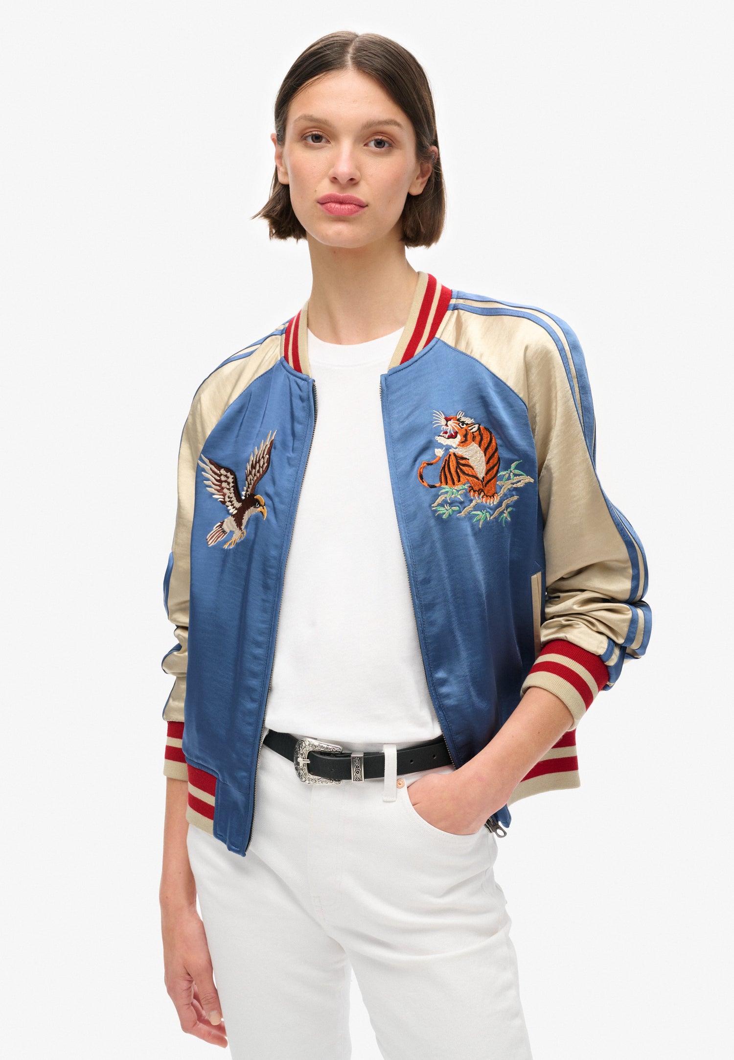 Suikajan Embroidered Bomber