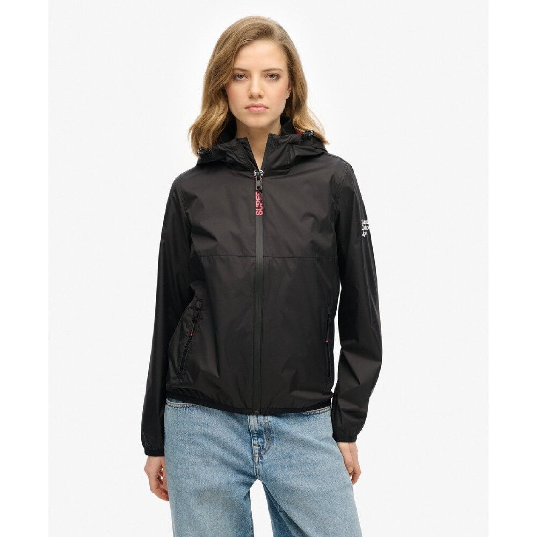 Hooded Logo Windbreaker Jacket (1)