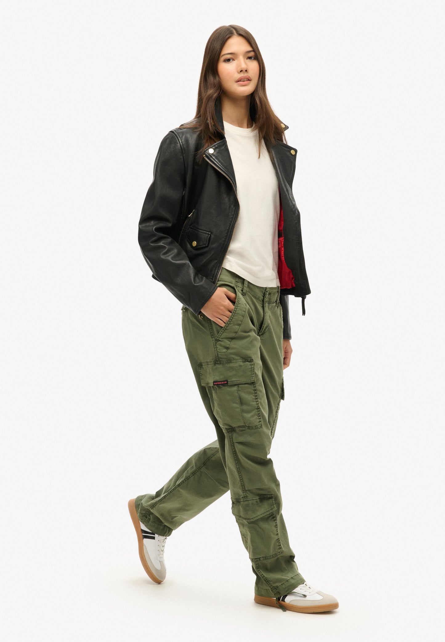 Low Rise Straight Cargo Pant