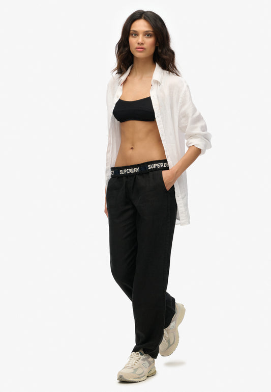 Linen Drawstring Pants