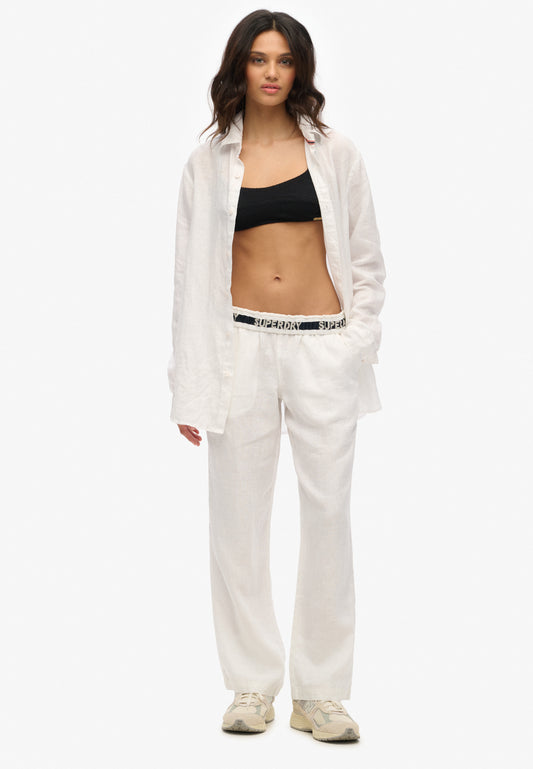 Linen Drawstring Pants