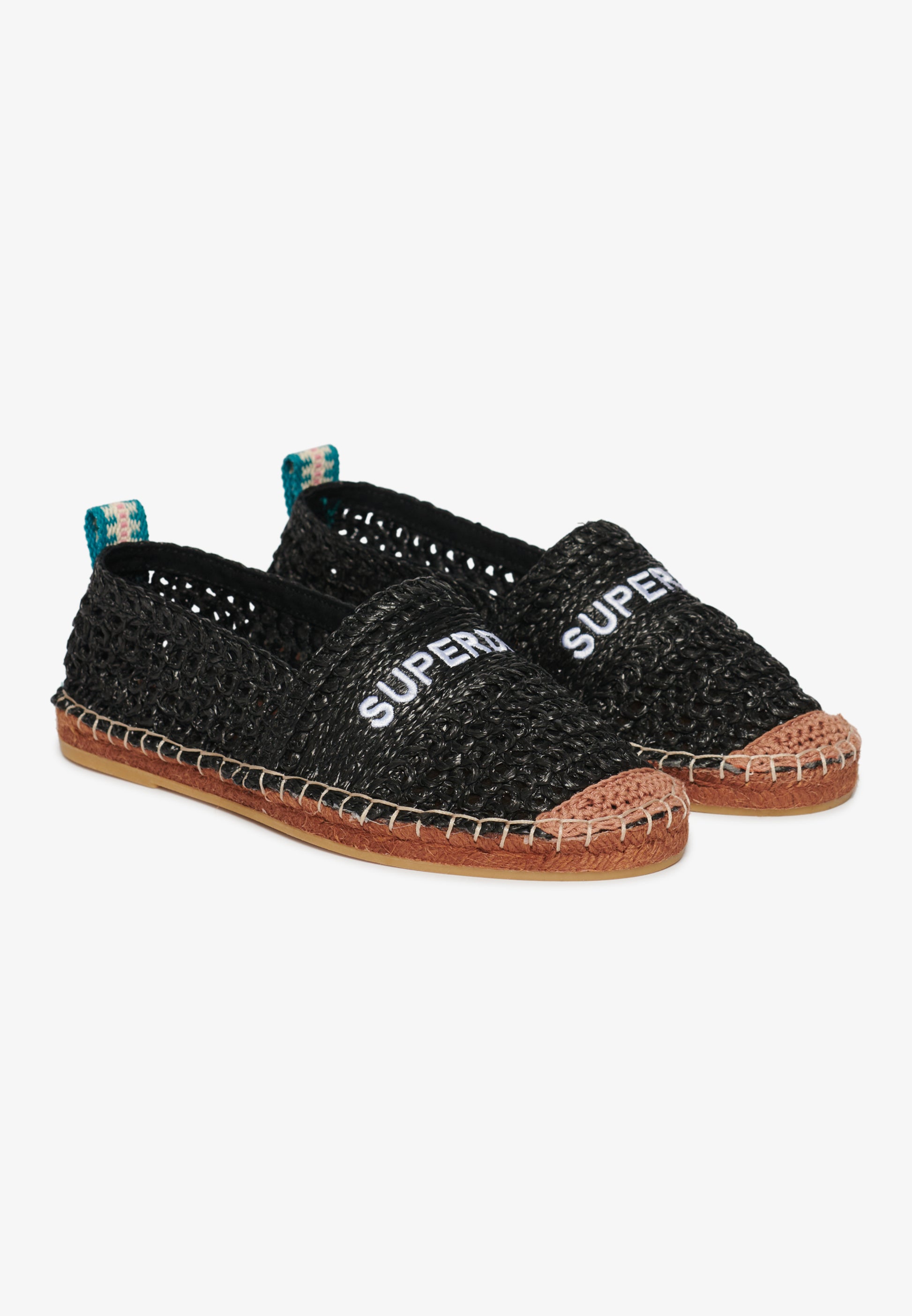 Raffia Espadrille Embroidered Shoe