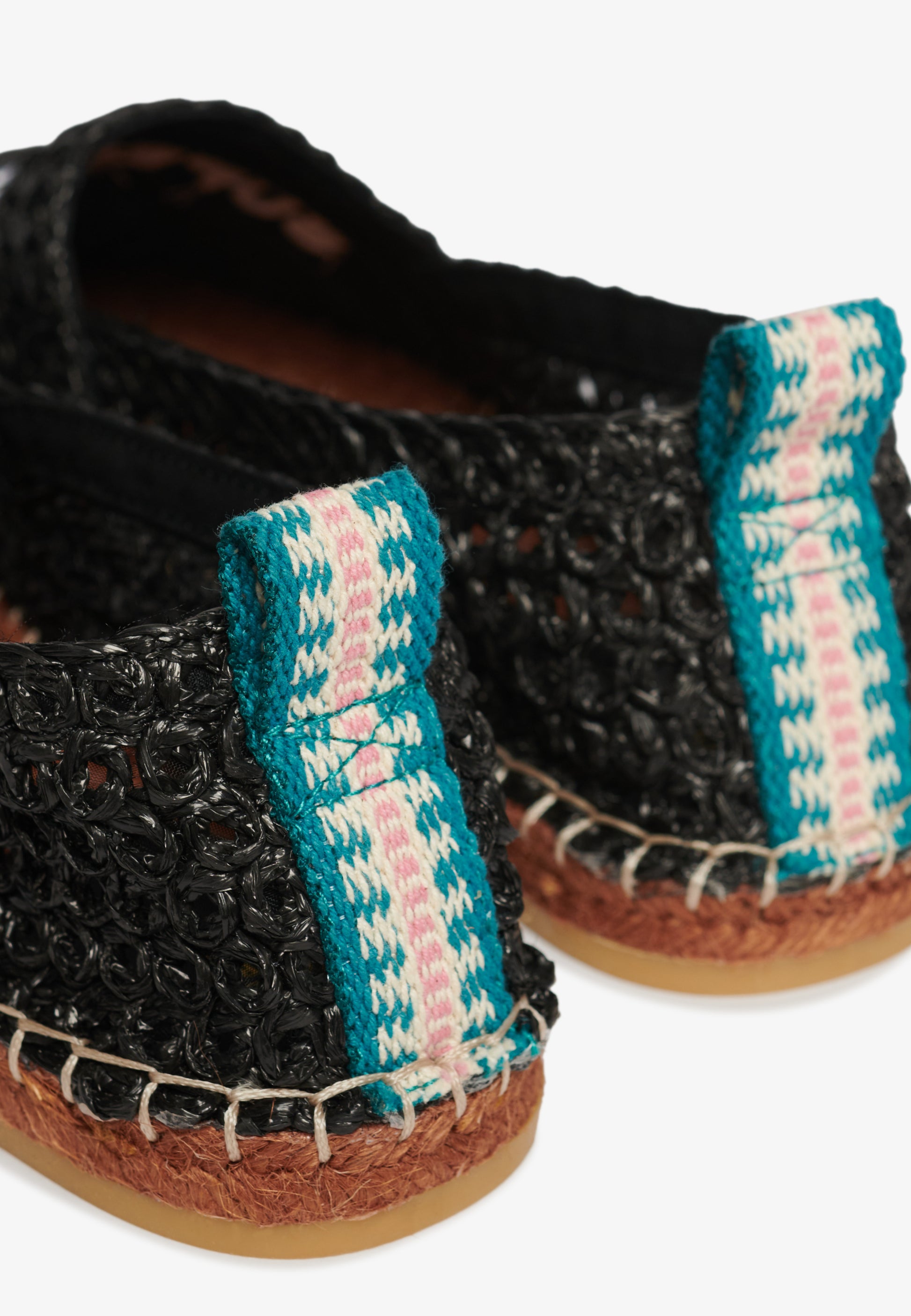 Raffia Espadrille Embroidered Shoe (3)